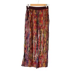 Blank London Wide Leg Stripe Pants Multicolor Red size small